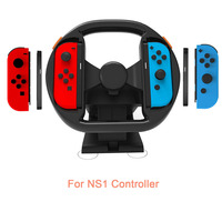 Dudukan Roda Kemudi Balap Multi-Axis Bahan ABS Universal untuk Nintendo Switch Joycon 1 2 Controller