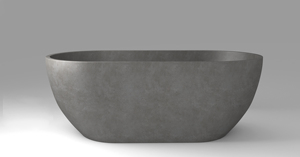 CONRAZZO baru bentuk Oval batu pasir beton alami proyek Hotel mewah berdiri bebas bak mandi kamar mandi - Product Image 2