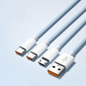 สายชาร์จ 66W 3 in 1 สายดาต้าอเนกประสงค์ ชนิด Type C/IP/Micro สำหรับสมาร์ทโฟน - Product Image 2