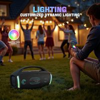 Altavoz Portátil Tribit StormBox Blast 2 de 200W con XBass, Luz LED, Resistencia al Agua IP67, 30 Horas de Reproducción y Emparejamiento TWS