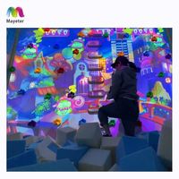 Système de projection artistique immersive en réalité virtuelle 3D 360°, mur d'escalade interactif, projecteur pour l'école