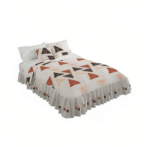 Edredón Moka King, Tamaño King, 50% Algodón, Diseño Moderno Estampado, Ropa de Cama para Toda Temporada - Product Image 1