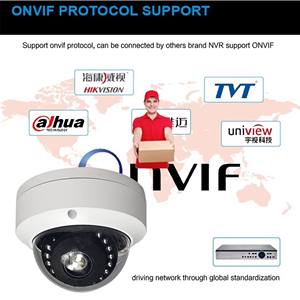 Caméra dôme IP POE 8MP <span class=keywords><strong>4K</strong></span> de haute qualité, vision nocturne infrarouge, système de sécurité CCTV filaire pour la sécurité à domicile et en extérieur, NVR - Product Image 3