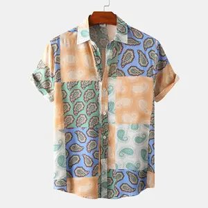 2023 pesca logo personalizzato camicie di alta qualità chemise homme faconnable streetwear shirt camicie hawaiane all'ingrosso