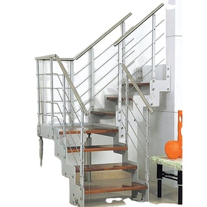 Wooden Handrail Stair Railing For Indoor And Outdoor Use, Wall - View #5