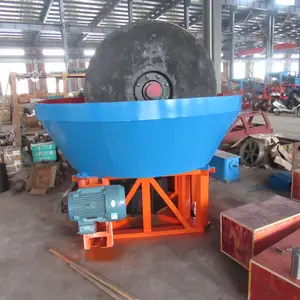 1400B Model Gold Integrited Wet Pan Mill/round Mill Gold Grinding Mill For Zimbabwe Sudan Somalia On Sale