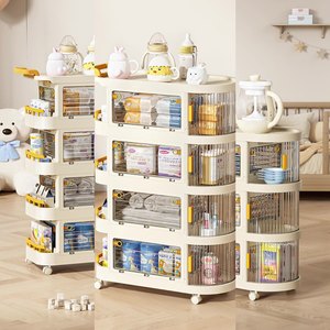 Biểu Tượng Tùy Chỉnh 3 Lớp Nhà Tổ Chức Giỏ Hàng Phong Cách Quần Áo Đồ Chơi Trong Suốt Có Thể Gập Lại Lưu Trữ <span class=keywords><strong>Container</strong></span> Với Bánh Xe - Product Image 1