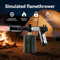 Torche de cuisson puissante au propane, brûleur réglable pour grillades, cuisson des steaks, barbecue et allume-feu de camping