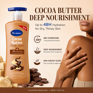 Produits de soin corporel en gros OEM, beurre de cacao, lotion hydratante et nourrissante pour le corps 48 heures, pour peaux noires - Product Image 1