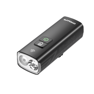 Luz de Bicicleta LED Recargable Cyclami 2000 LM Súper Brillante, 4500mAh, IPx6 Impermeable, Material de Aluminio Negro y PC, Alimentada por Batería - Product Image 1