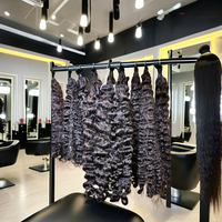 Extensions de Cheveux Humains Vierges Bruts Vietnamiens Bouclés 100% Non Traités en Gros