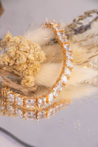 Bracelet tennis en or bohème serti de CZ, chaîne en zircon cubique 5A, bijoux unisexe, cadeau, vente en gros - Product Image 4