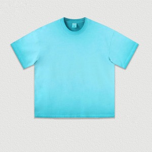 Camiseta de algodón 100% lavada y desgastada estilo vintage, de alta calidad, para venta al por mayor, modelo 2024, estilo streetwear holgado, con efecto descolorido por el sol. - Product Image 5