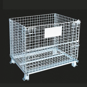 Yuge Metal Storage Cage Medium Duty Steel Wire <strong>Container</strong> <strong>Foldable</strong> Pallet Cage with <strong>Mesh</strong> Stacker Rack 200-1500kg Capacity - Product Image 6