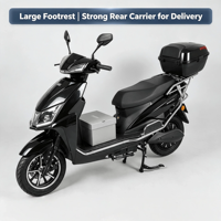 Moto électrique homologuée CE E-MARK pour la route, 8e génération, 1200W, cyclomoteur de banlieue, étanche, batterie lithium longue portée