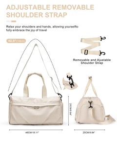 Borsa Sportiva Unisex Personalizzabile con Logo, Impermeabile, per Viaggi, Spiaggia, Yoga - Attrezzatura Fitness Personalizzata, Borsa da Palestra - Product Image 4
