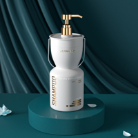 Bouteilles Vides de Luxe Uniques pour Shampooing et Après-shampooing en Gros, 500 ml 700 ml, Emballage Personnalisé en Plastique pour Gel Douche avec Pompe