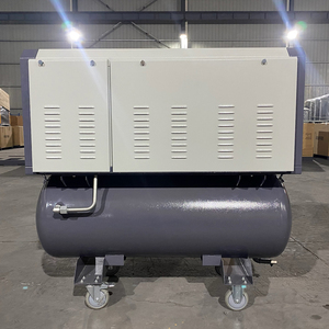 Petit 5.5 Kw 7.5 Hp 3 en 1 <span class=keywords><strong>compresseur</strong></span> d'air à vis monté sur réservoir <span class=keywords><strong>270</strong></span> <span class=keywords><strong>litres</strong></span> machine de compression d'air de réservoir pour machines à bois - Product Image 3