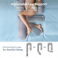 Oreiller de grossesse ergonomique oblong personnalisé pour le soulagement de la pression, avec support abdominal double face et réglage des pieds – Prix fabricant