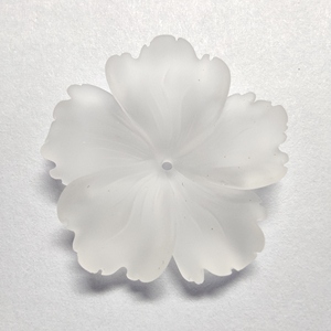 F234 24mm\26mm\<b>28mm</b>\30mm Plain Plain CN Quartz White CN 24-30mm Frosted Flower Shape Loose Gemstone F234 - Product Image 1