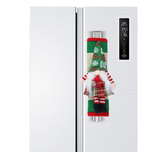 Dreamshare 2Pcs Christmas Refrigerator Handle <b>Cover</b> Cloth Faceless Doll Microwave Kitchen Fridge <b>Door</b> Knob Protector Decorations - Product Image 1