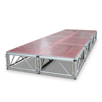 Scène de concert mobile en aluminium pour événements en plein air, DJ, mariage, capacité de charge de 500 kg, design modulaire, à vendre