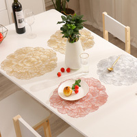 Nouveau dessous-de-plat isolant antidérapant anti-brûlure en PVC, style chinois, pour table à thé, tapis décoratif
