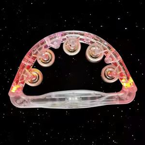 Tambourin lumineux musical à LED clignotant pour fête d'anniversaire en boîte de nuit, accessoires de fête - Product Image 4