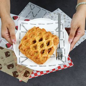 Food Grade Waxed Paper Customize Logo Greaseproof Pe <b>Wax</b> Burger <b>Wrap</b> Paper - Product Image 4