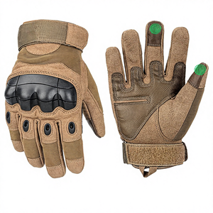 Stock High Quality Tan Waterproof Hunting Men Combat Tactical <b>Gloves</b> Winter Fleece Anti-Vibration Nylon Reinforced Cuff 26cm - Product Image 5