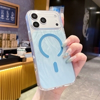 Coque de téléphone magnétique transparente et brillante antichoc pour iPhone 18 17 Pro Max 16 15 Plus
