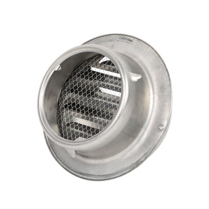 Grille d'évacuation en acier inoxydable avec <span class=keywords><strong>clapet</strong></span> anti-retour <span class=keywords><strong>pour</strong></span> <span class=keywords><strong>hotte</strong></span> <span class=keywords><strong>de</strong></span> <span class=keywords><strong>cuisine</strong></span> et <span class=keywords><strong>de</strong></span> toilettes, fixation murale extérieure - Product Image 4