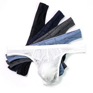 Ropa interior masculina transparente de malla con bolsa de realce, transpirable, para hombre, venta al por mayor - Product Image 5