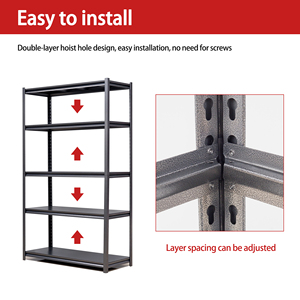 Morgie 4 lớp chất lượng cao estanterias metalicas kim loại lưu trữ kệ kho lưu trữ loại bỏ kệ với bánh xe để sử dụng nhà - Product Image 2