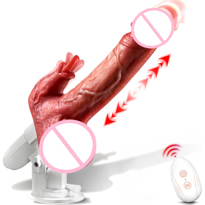 Dildo Vibrante Realistico con Telecomando, Telescopico e Riscaldante, Grande Pene per Massaggiatore Vaginale Punto G Femminile, Giocattoli Sessuali per Donne Adulte - Product Image 5