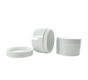 Witte Pet Plastic Pot Met Plastic Deksel Spice Voor Face Cream Containers