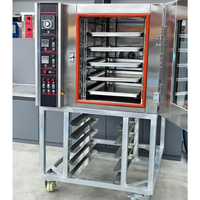 Four à convection industriel à 5 plateaux, four à vapeur pour boulangerie, four à air chaud électrique, four à air chaud