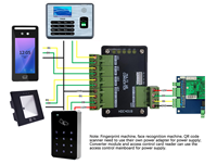 Convertidor Wiegand de 4 vías/Módulo Wiegand 4 en 1/Convertidor Multi WG para Sistema de Control de Acceso a Puertas