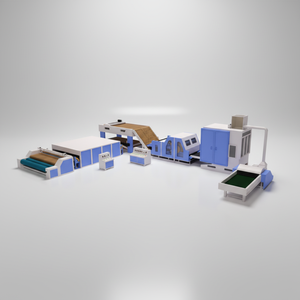 Machine de formage de rouleaux de fibres de polyester non tissées, machine de fabrication de rembourrage thermocollé, machine de fabrication de couvertures en peluche - Product Image 1