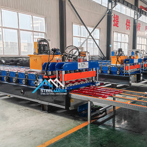 Nhà máy cung cấp 868 bằng kính <span class=keywords><strong>Roman</strong></span> ngói thép Roof Panel lạnh cuộn tạo thành máy với động cơ servo - Product Image 5