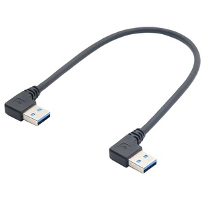 สายเคเบิลข้อมูลความเร็วสูงแบบ <span class=keywords><strong>USB</strong></span> 3.0 หัวต่อชาย-ชาย แบบสองมุม พร้อมตัวนำทองแดงปราศจากออกซิเจน สำหรับใช้กับฮาร์ดไดรฟ์แบบพกพา - Product Image 4