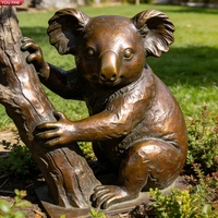 Sculpture de koala grandeur nature en bronze YOUFINE, art réaliste de la faune pour les zoos et les jardins