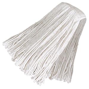 Testa di scopa industriale in cotone bianco 350g per la pulizia dei pavimenti - Product Image 1