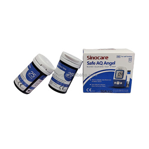 Tira Reactiva para <span class=keywords><strong>Medidor</strong></span> <span class=keywords><strong>de</strong></span> <span class=keywords><strong>Glucosa</strong></span> <span class=keywords><strong>Sinocare</strong></span> Safe AQ Angel - Product Image 2