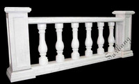 Balustrade de balcon en pierre de marbre de bonne qualité