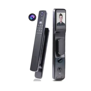 New Style Customized High Quality finger recognize password door lock fully automatic fingerprint smart digital lock with camera