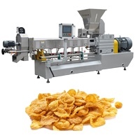 New Shandong Light Automatic Breakfast Cereal Corn Flakes Processing Line SUS304 Material Touch Control 100-1000kg/h Capacity