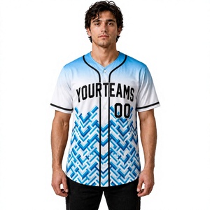 Maillots de baseball en gros, uniformes d'équipe personnalisés, vêtements de sport pour hommes, fabricant de vêtements de sport à boutons intégraux - Product Image 1