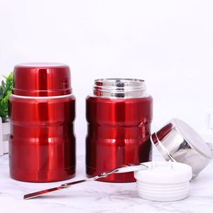 Wholesale Custom Logo 800Ml 1000Ml Stainless Steel Vacuum Insulated Food Jar Food <b>Thermo</b> Thermal Flask for School Office - Product Image 3