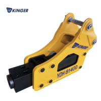 Marteau hydraulique lourd pour excavatrice, accessoire de démolition et de brise-roche pour projets de construction